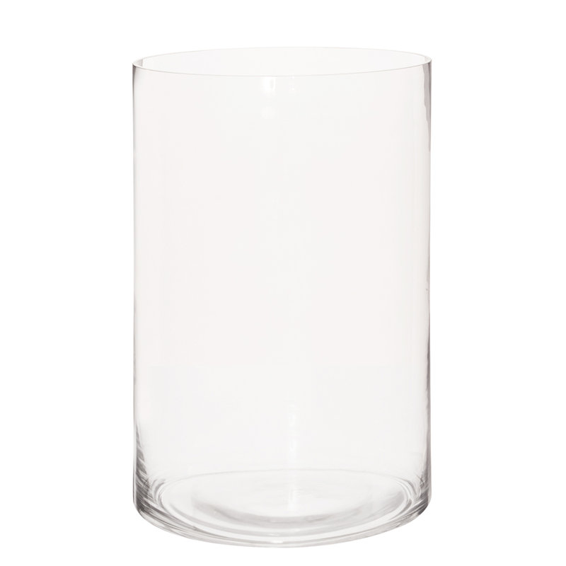 Ivy Bronx Richland Clear Hand Blown Glass Cylinder Floor Vase & Reviews